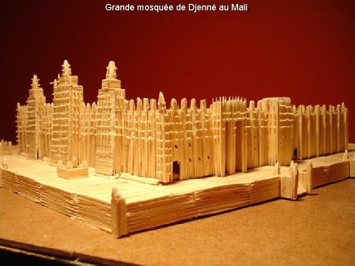 Grande mosquée de Djenné au Mali. 