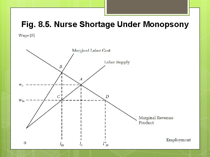 Fig. 8. 5. Nurse Shortage Under Monopsony Fig. 8. 5. Nurse Shortage Under Monopsony