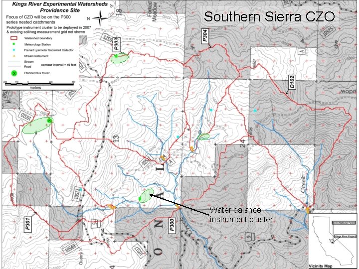 Southern Sierra CZO Water balance instrument cluster 