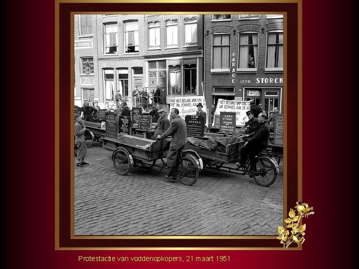 Protestactie van voddenopkopers, 21 maart 1951 