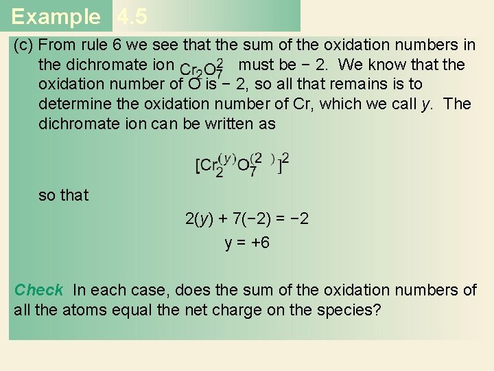 Example 4. 5 (c) From rule 6 we see that the sum of the Example 4. 5 (c) From rule 6 we see that the sum of the