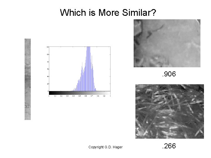 Which is More Similar? . 906 Copyright G. D. Hager . 266 