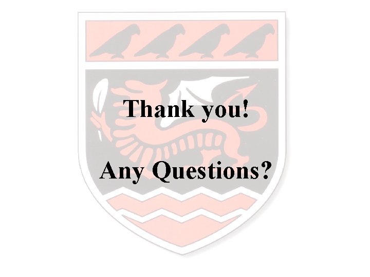 Thank you! Any Questions? 