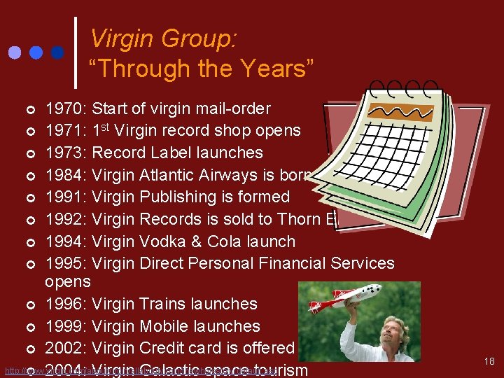 Virgin Group: “Through the Years” 1970: Start of virgin mail-order ¢ 1971: 1 st