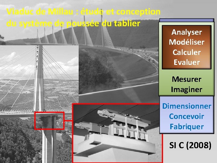 Viaduc de Millau : étude et conception du système de poussée du tablier Analyser
