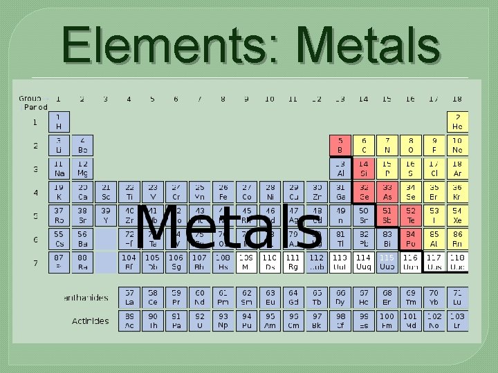 Elements: Metals 