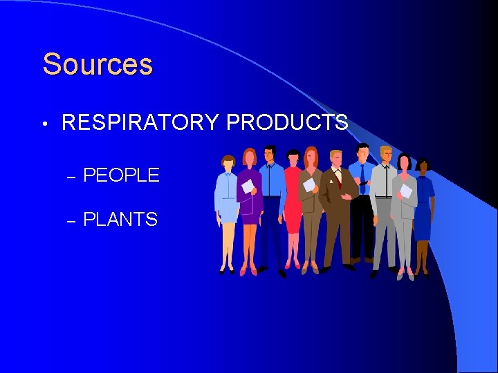 Sources • RESPIRATORY PRODUCTS – PEOPLE – PLANTS 
