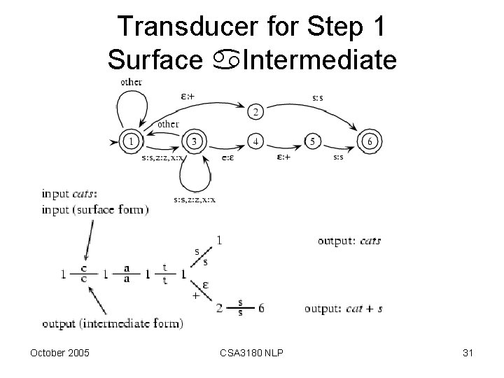 Transducer for Step 1 Surface Intermediate October 2005 CSA 3180 NLP 31 