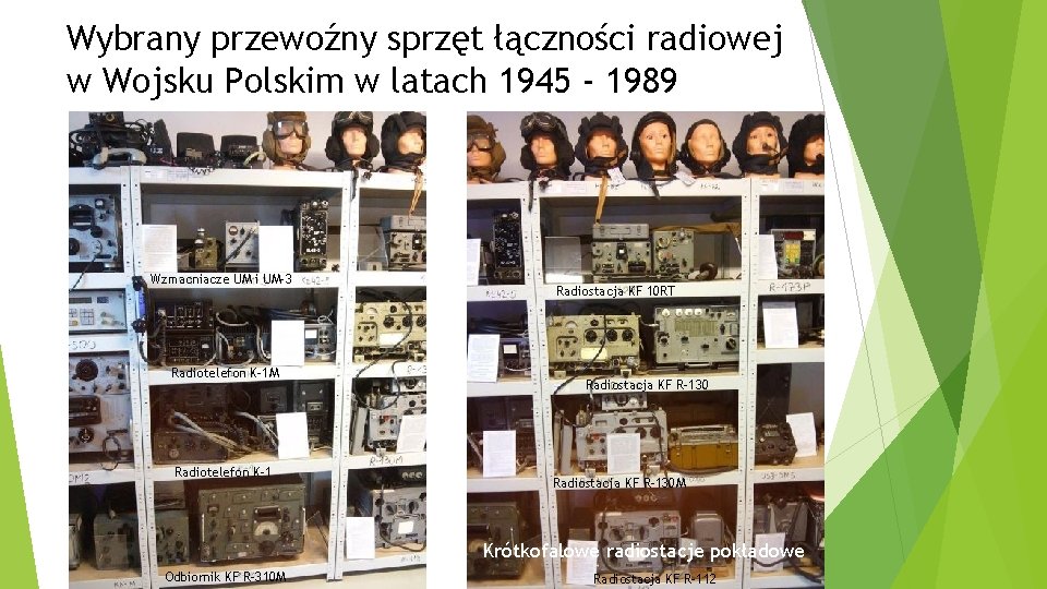 Wybrany przewoźny sprzęt łączności radiowej w Wojsku Polskim w latach 1945 - 1989 Wzmacniacze