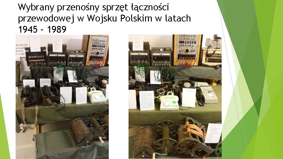Wybrany przenośny sprzęt łączności przewodowej w Wojsku Polskim w latach 1945 - 1989 