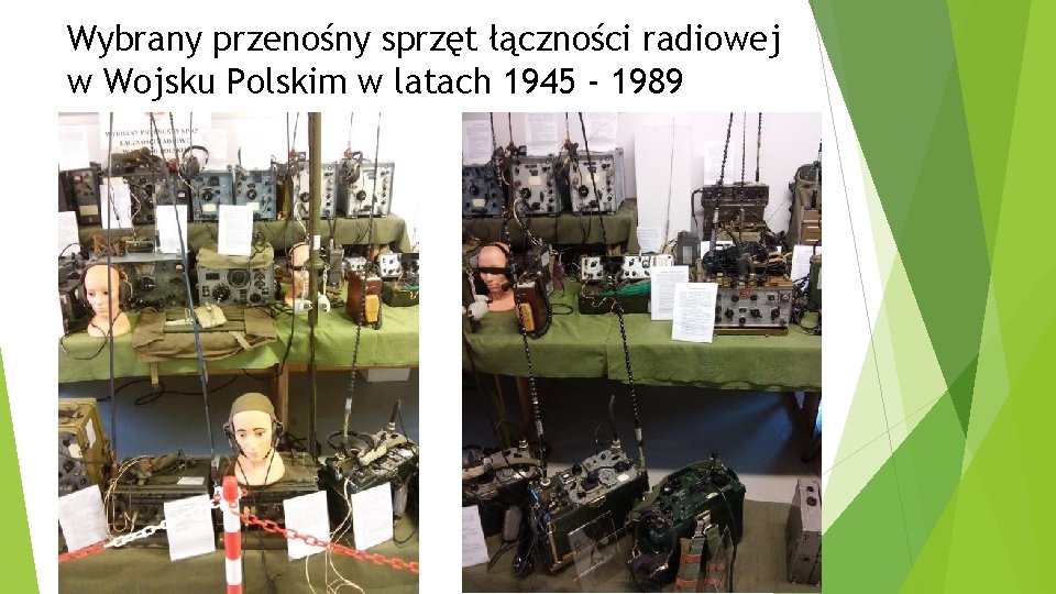 Wybrany przenośny sprzęt łączności radiowej w Wojsku Polskim w latach 1945 - 1989 