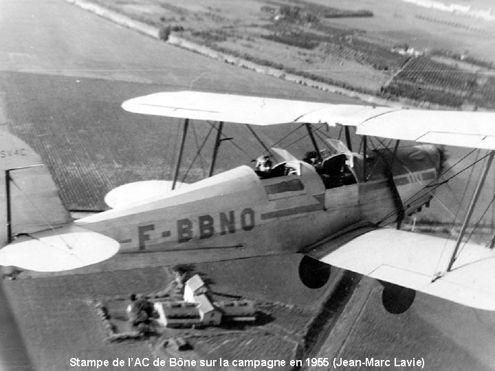 Stampe de l’AC de Bône sur la campagne en 1955 (Jean-Marc Lavie) 