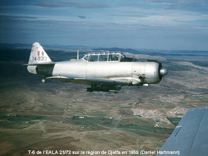 T-6 de l’EALA 21/72 sur la région de Djelfa en 1959 (Daniel Hartmann) 