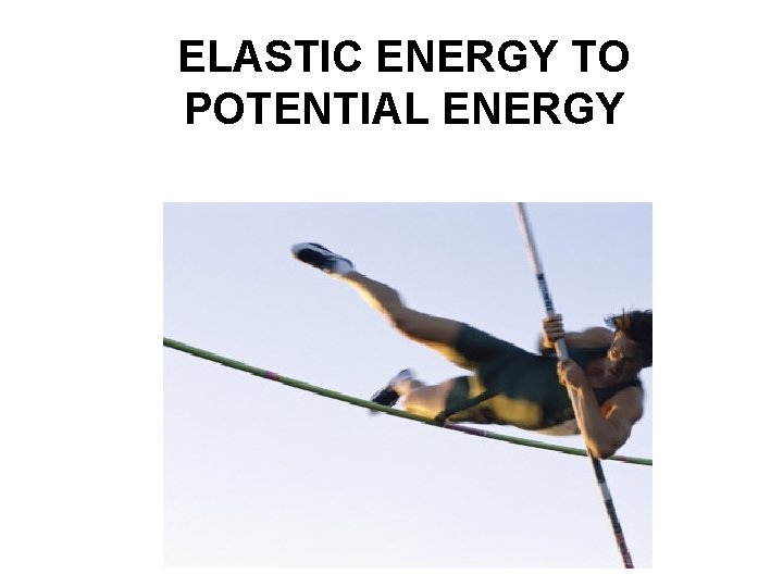 ELASTIC ENERGY TO POTENTIAL ENERGY 