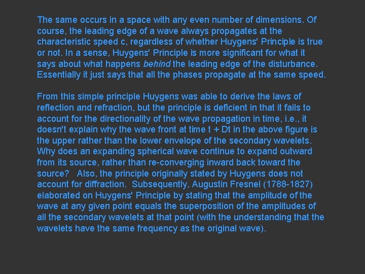 The same occurs in a space with any even number of dimensions. Of course,
