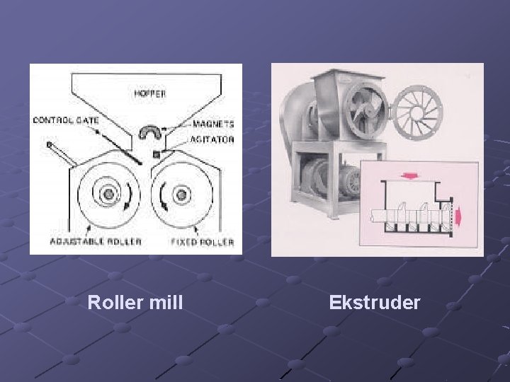 Roller mill Ekstruder 