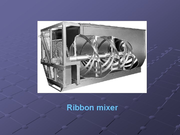 Ribbon mixer 