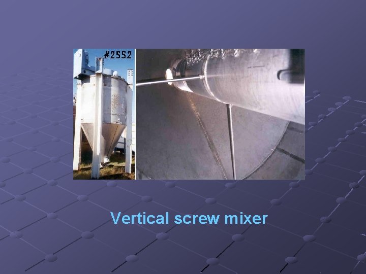 Vertical screw mixer 
