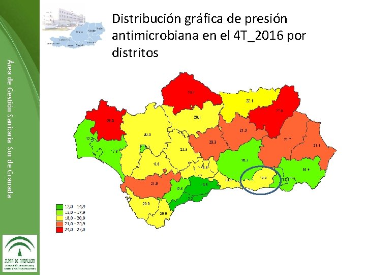 Área de Gestión Sanitaria Sur de Granada Distribución gráfica de presión antimicrobiana en el