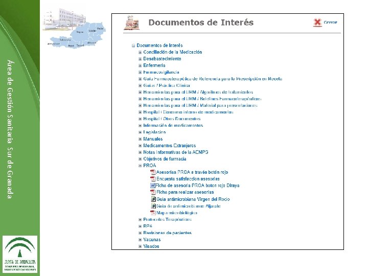 Área de Gestión Sanitaria Sur de Granada Dirección de ……………… 