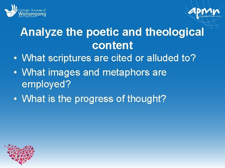 Analyze the poetic and theological content • What scriptures are cited or alluded to?