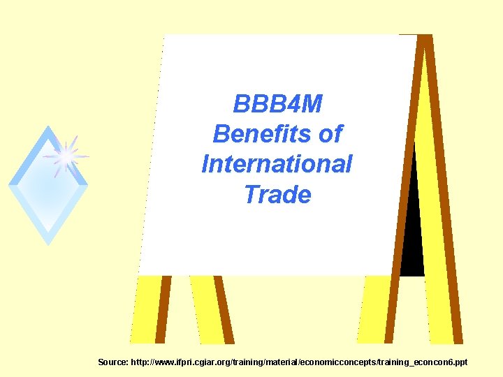 BBB 4 M Benefits of International Trade Source: http: //www. ifpri. cgiar. org/training/material/economicconcepts/training_econcon 6.