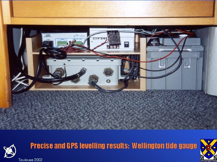 Precise and GPS levelling results: Wellington tide gauge Toulouse 2002 