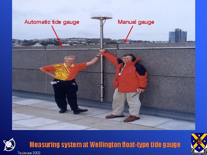 Automatic tide gauge Manual gauge Measuring system at Wellington float-type tide gauge Toulouse 2002