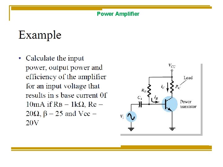 Power Amplifier Power Amplifier