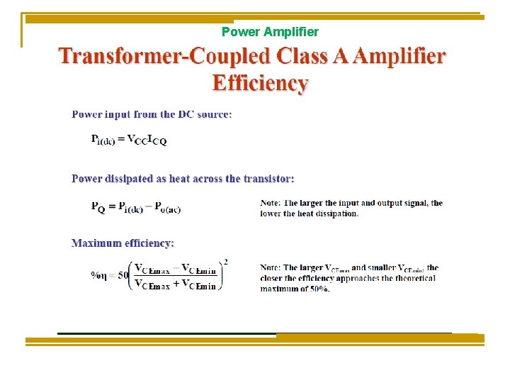 Power Amplifier Power Amplifier