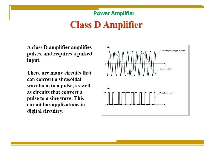 Power Amplifier Power Amplifier