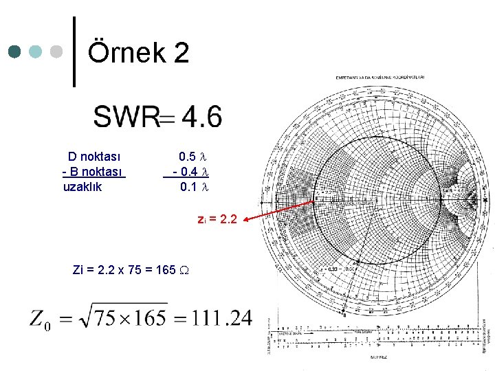 Örnek 2 D noktası - B noktası uzaklık 0. 5 - 0. 4 0.