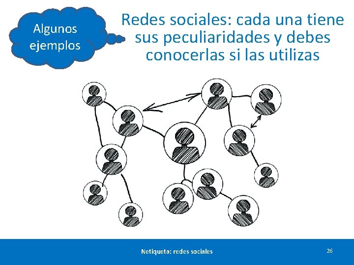 Algunos ejemplos Redes sociales: cada una tiene sus peculiaridades y debes conocerlas si las