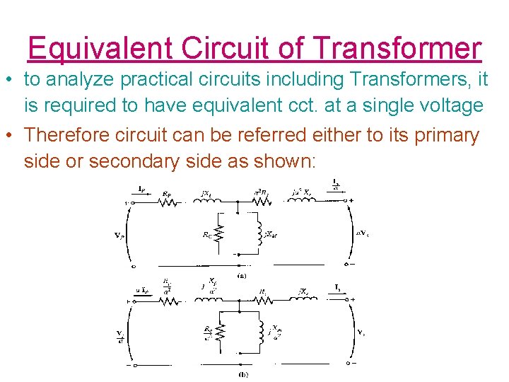 Electrical Engineering Conversion Course ENERGY CONVERSION ONE Course 25741 Chapter Two TRANSFORMERS