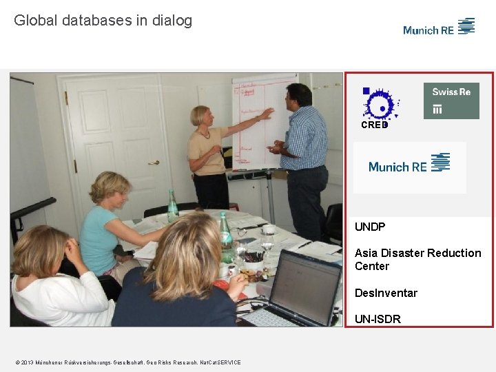 Global databases in dialog CRED UNDP Asia Disaster Reduction Center Des. Inventar UN-ISDR ©