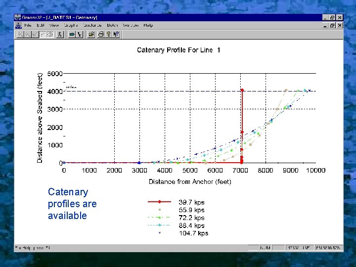 Catenary profiles are available 