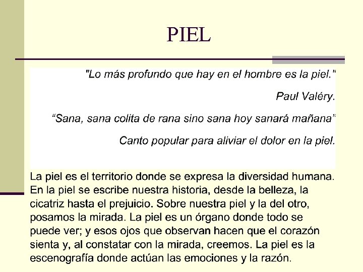 PIEL PIEL