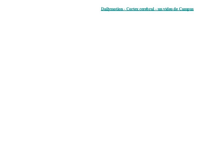 Dailymotion - Cortex cerebral - un vídeo de Campus Dailymotion - Cortex cerebral - un vídeo de Campus