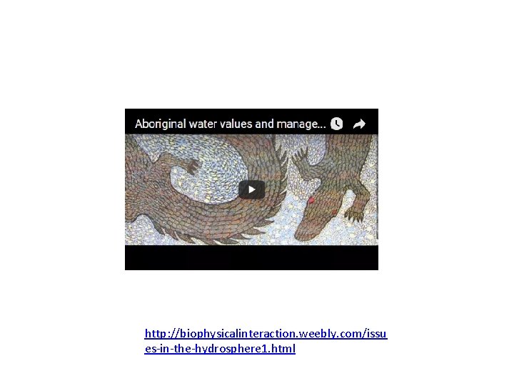 http: //biophysicalinteraction. weebly. com/issu es-in-the-hydrosphere 1. html 