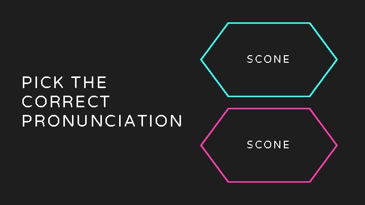 18 Scone SCONE PICK THE CORRECT PRONUNCIATION SCONE 18 Scone SCONE PICK THE CORRECT PRONUNCIATION SCONE