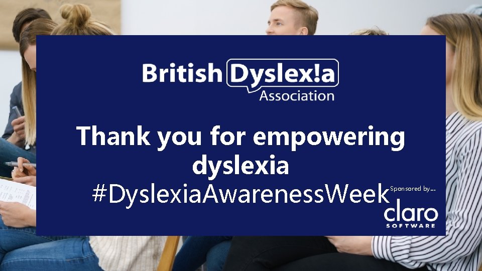 Thank you for empowering dyslexia #Dyslexia. Awareness. Week Sponsored by… 