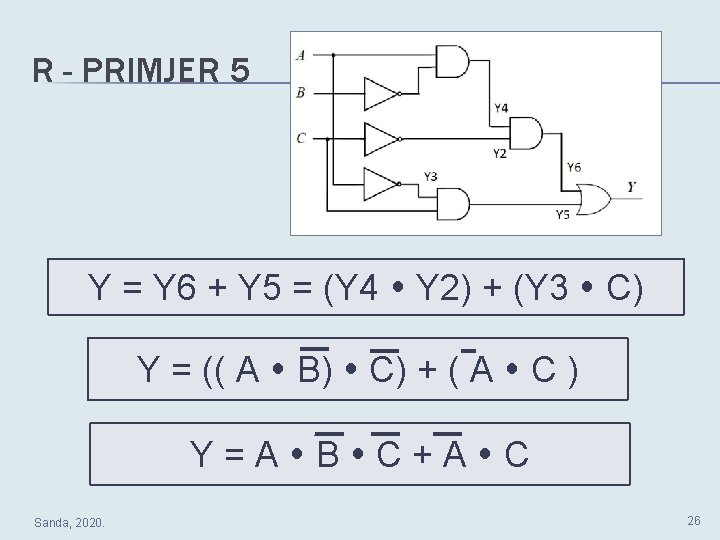 R - PRIMJER 5 Y = Y 6 + Y 5 = (Y 4