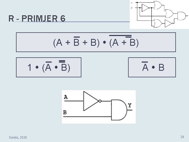 R - PRIMJER 6 (A + B) 1 (A B) Sanda, 2020. A B