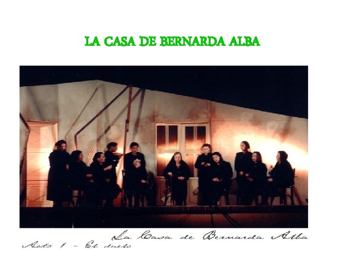 Subgenero De La Casa De Bernarda Alba slidetodoc.com