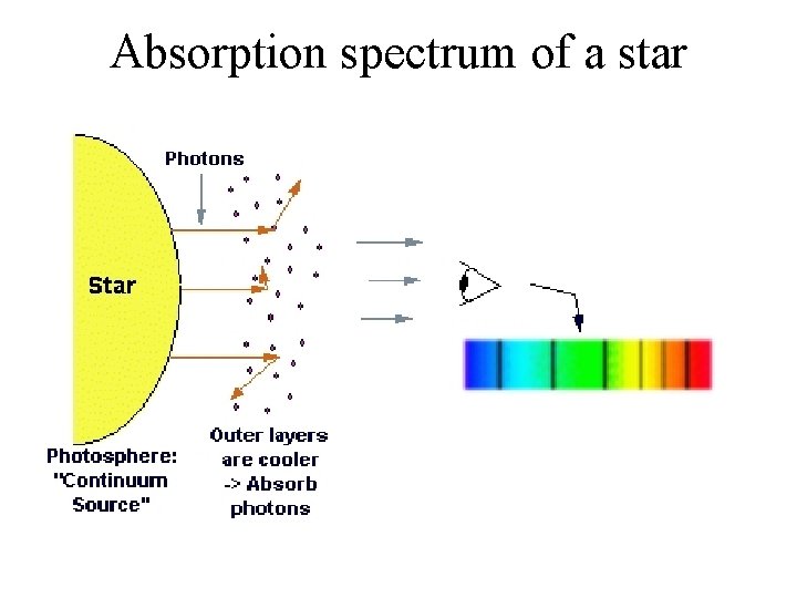 Absorption spectrum of a star 