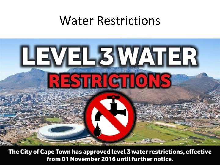 Water Restrictions 