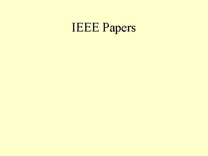 IEEE Papers 