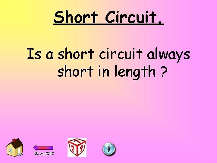 Short Circuit. Is a short circuit always short in length ? 