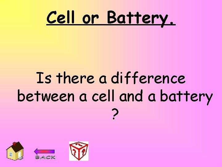 Cell or Battery. Is there a difference between a cell and a battery ?