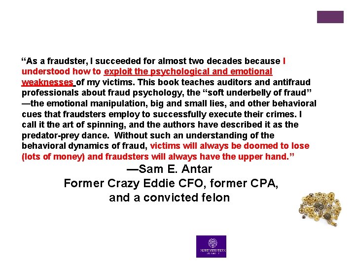 “As a fraudster, I succeeded for almost two decades because I understood how to “As a fraudster, I succeeded for almost two decades because I understood how to